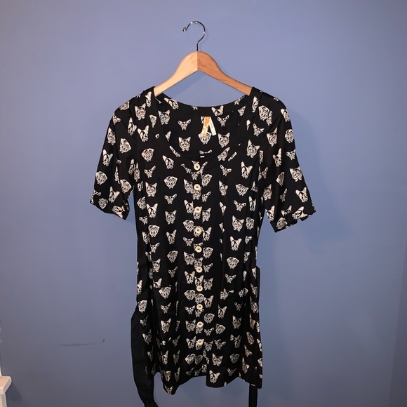 RARE Anthropologie Maeve Cavorting Canine Dress Size XS - Picture 2 of 6